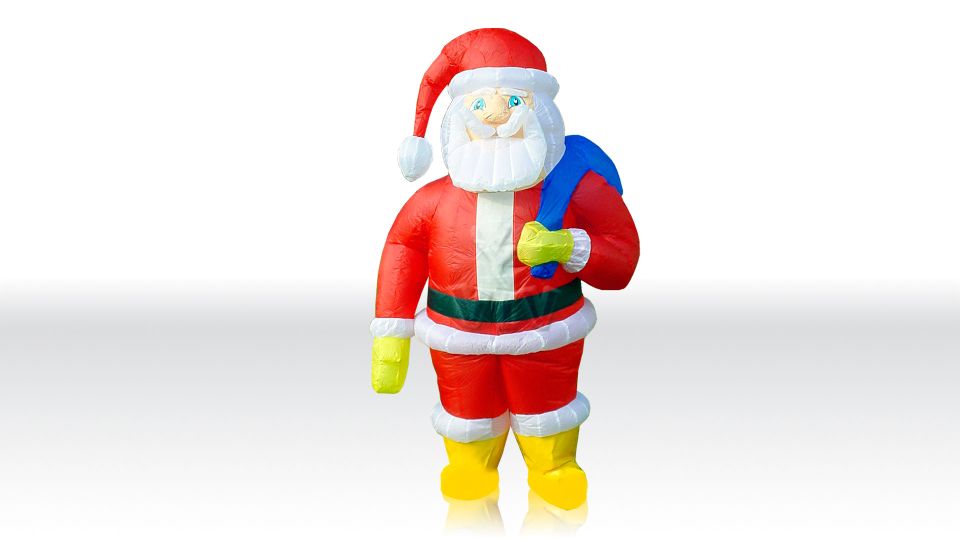 Christmas Father Costume (with blower) commercial attraction accessory