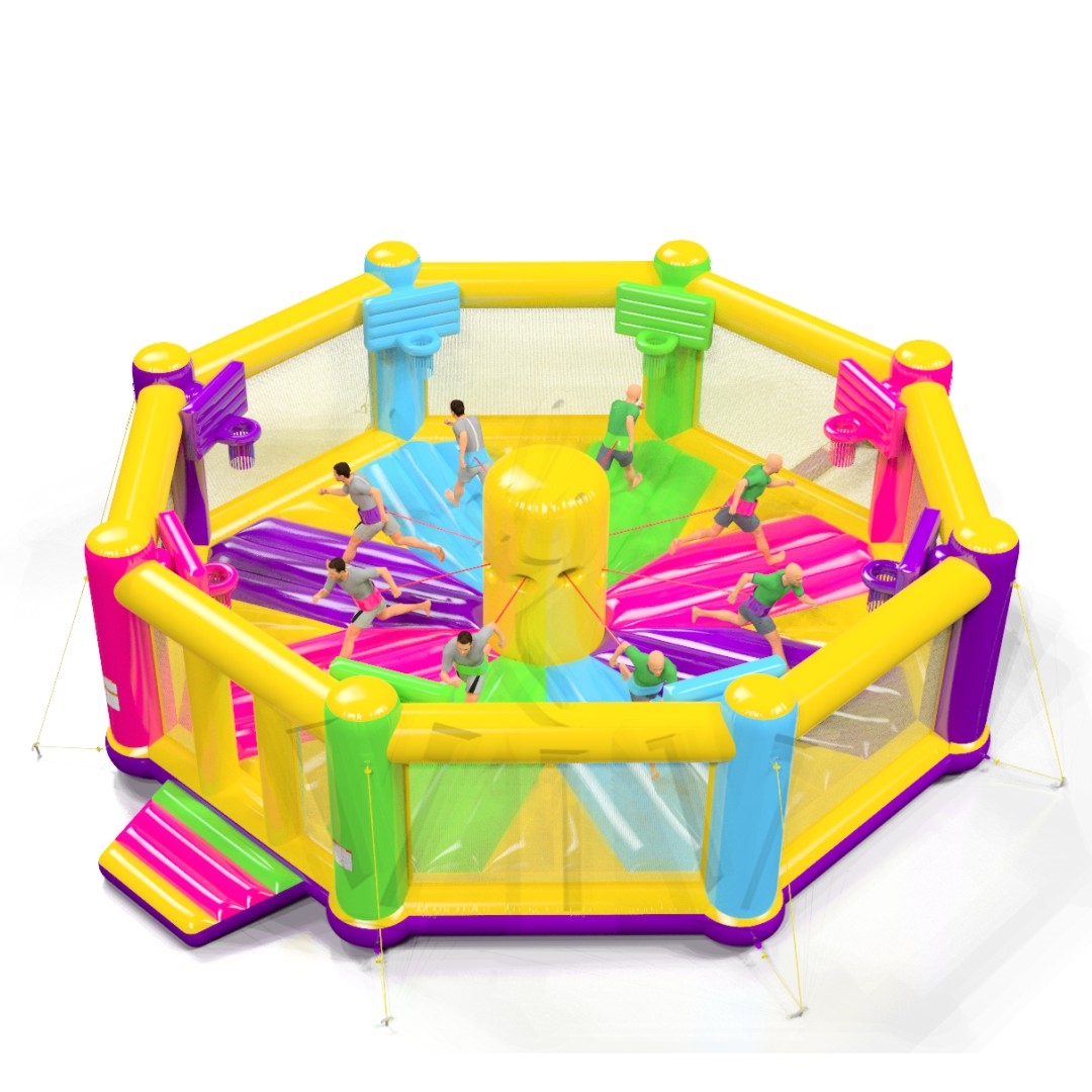 Equalizer Basketball for 8 people Startup commercial inflatable action game