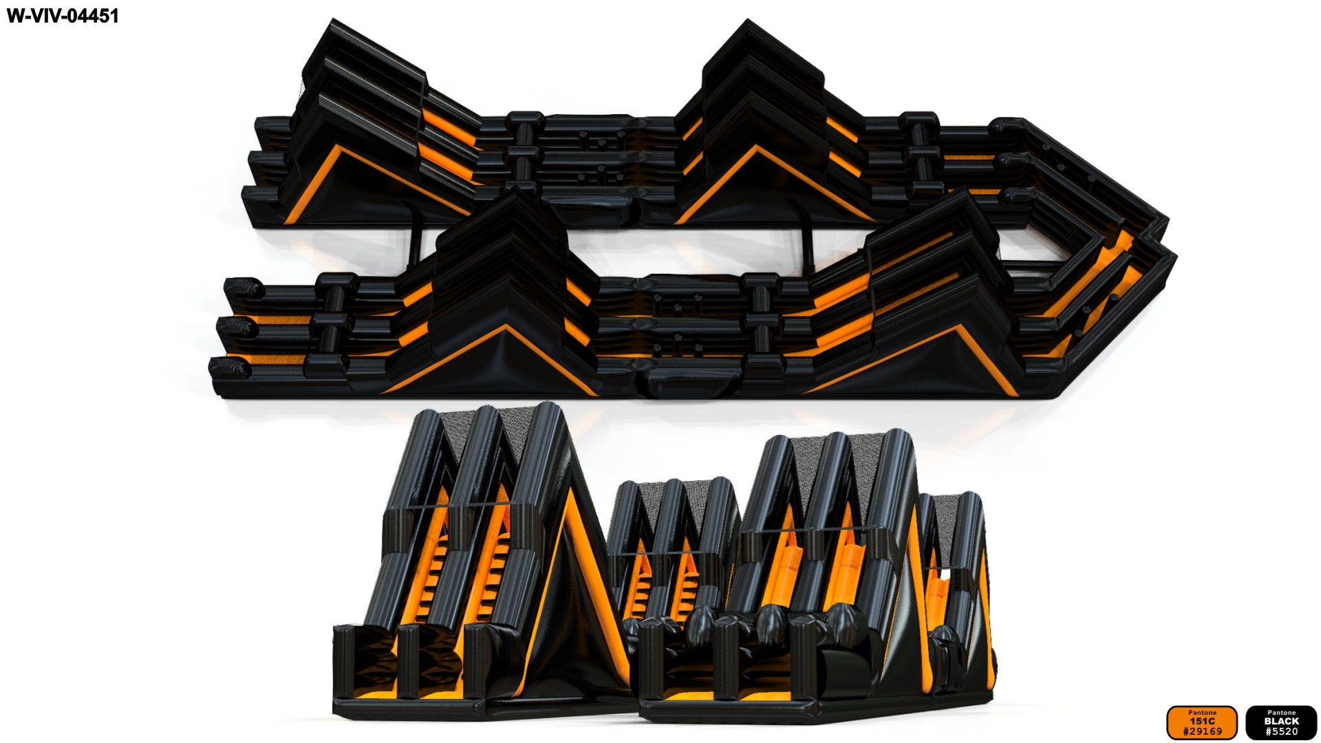 Jet Stream Black and Orange commercial inflatable action game