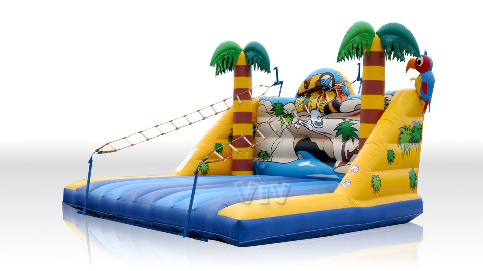Ladders Treasure Island 6,3 x 6,0 x 3,1 m commercial inflatable action game