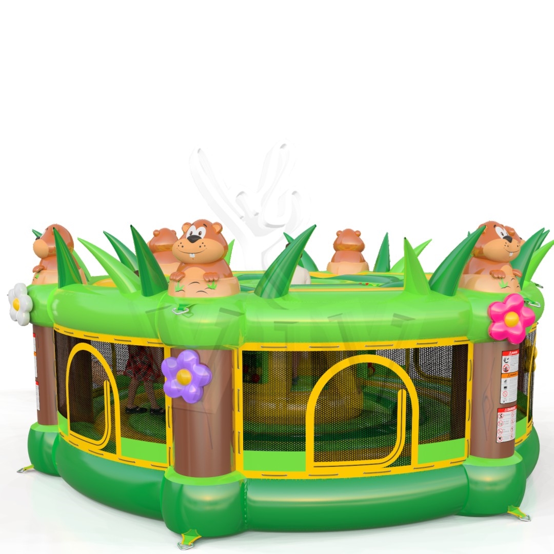 Whack a mole beavers (for kids) commercial inflatable action game