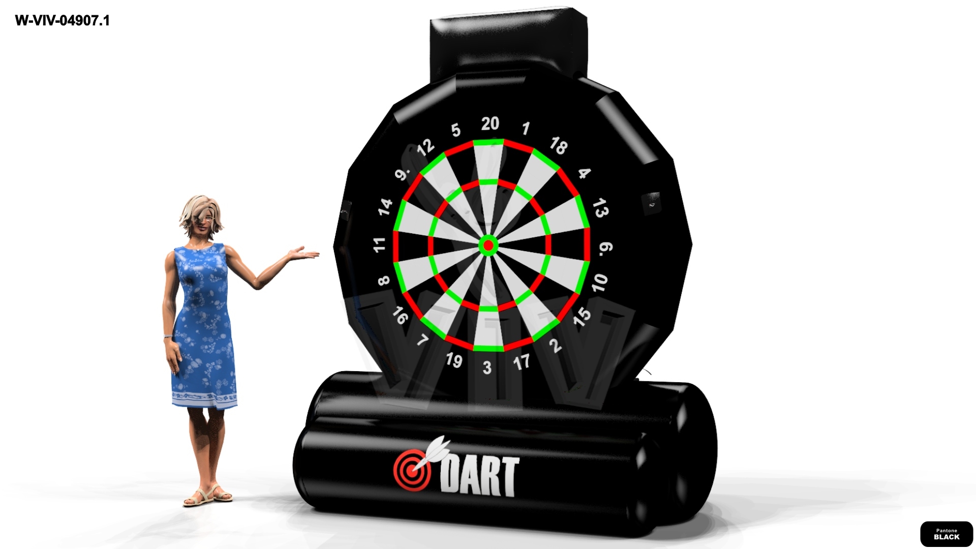Dart commercial inflatable action game
