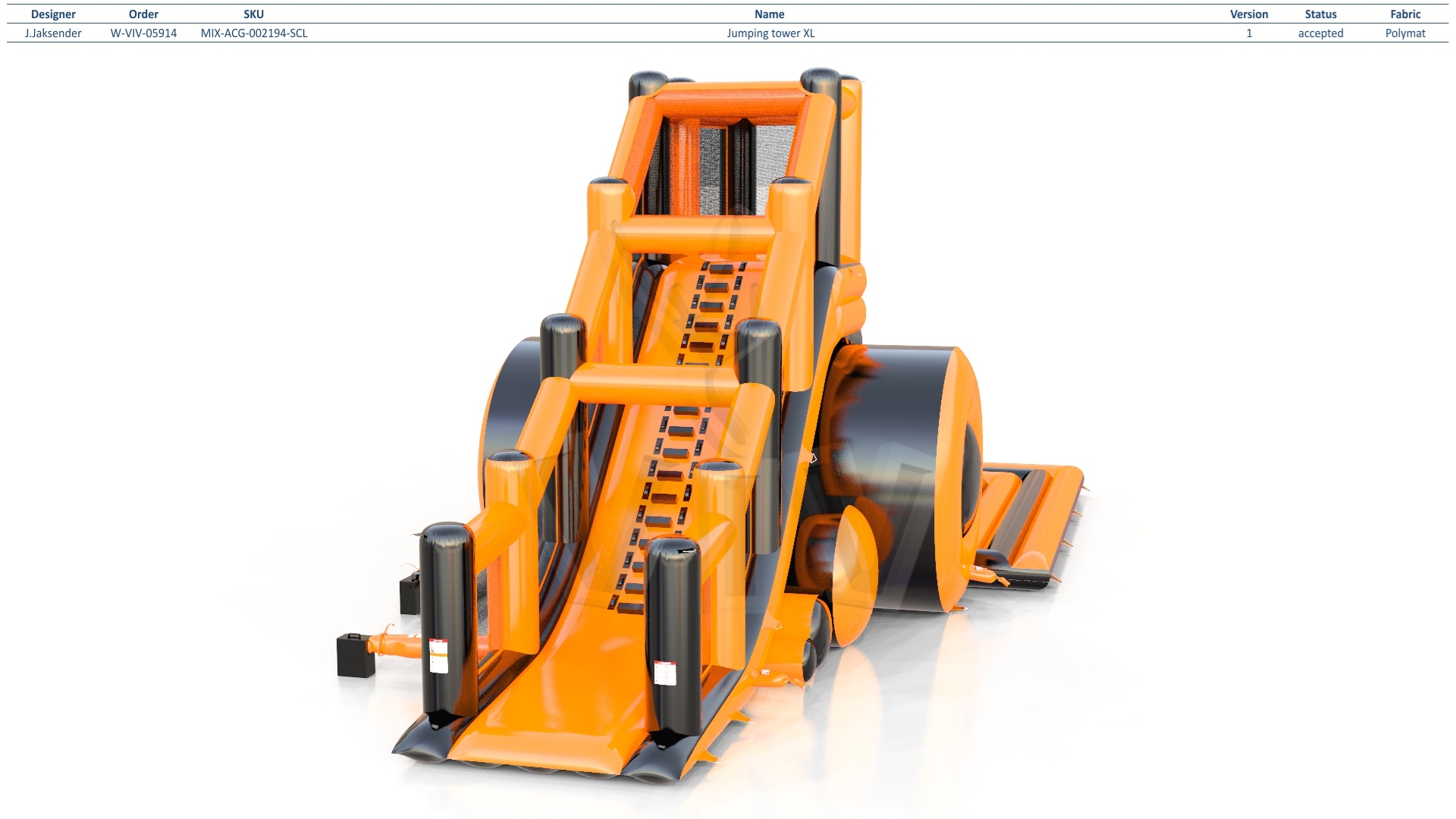 Jumping Tower XL commercial inflatable action game