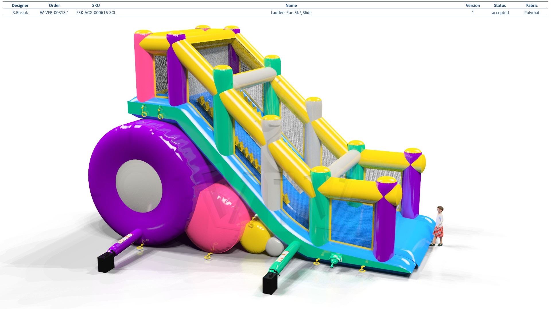 Ladders Fun 5K\Slide commercial inflatable action game