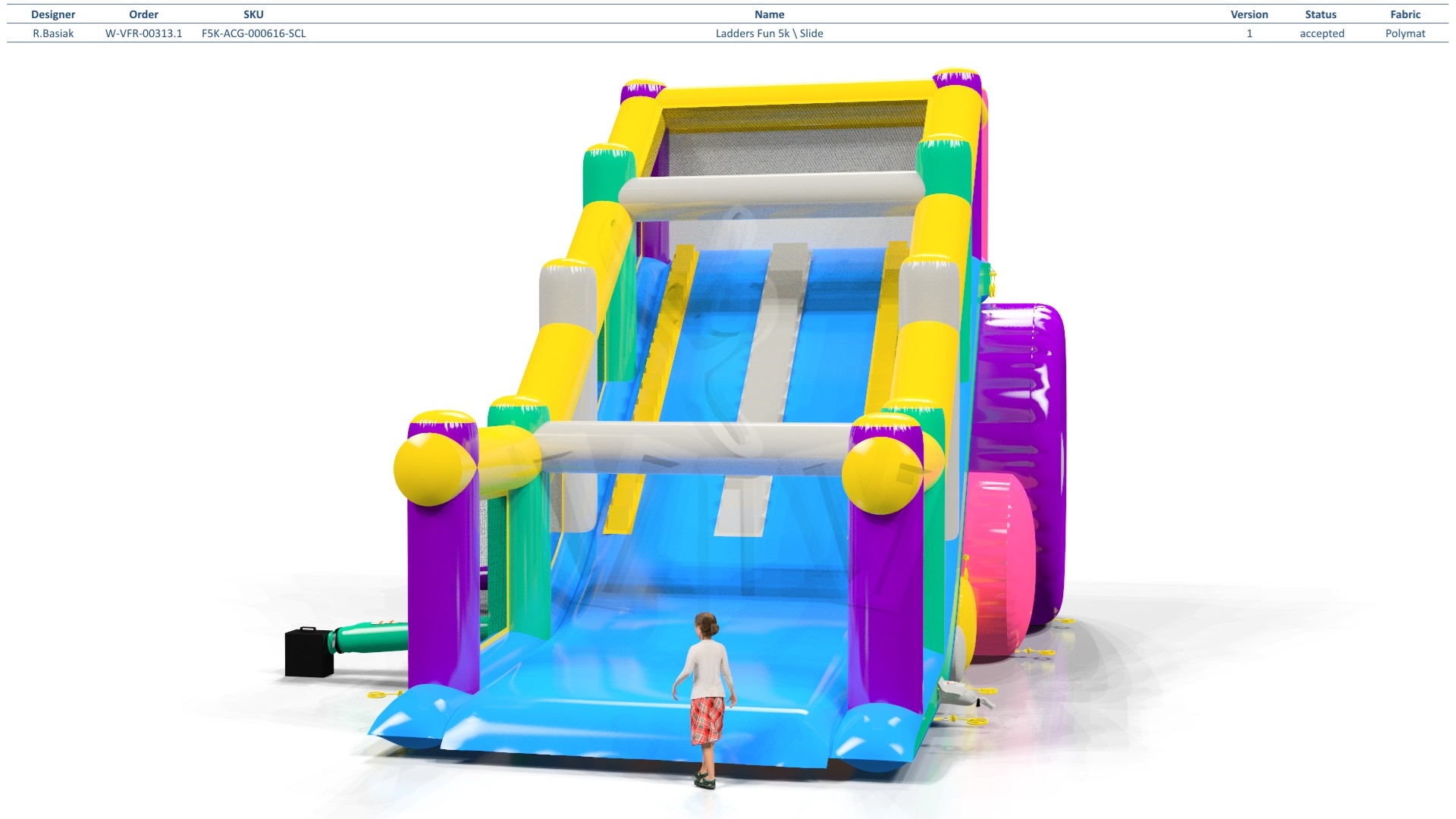 Ladders Fun 5K\Slide commercial inflatable action game
