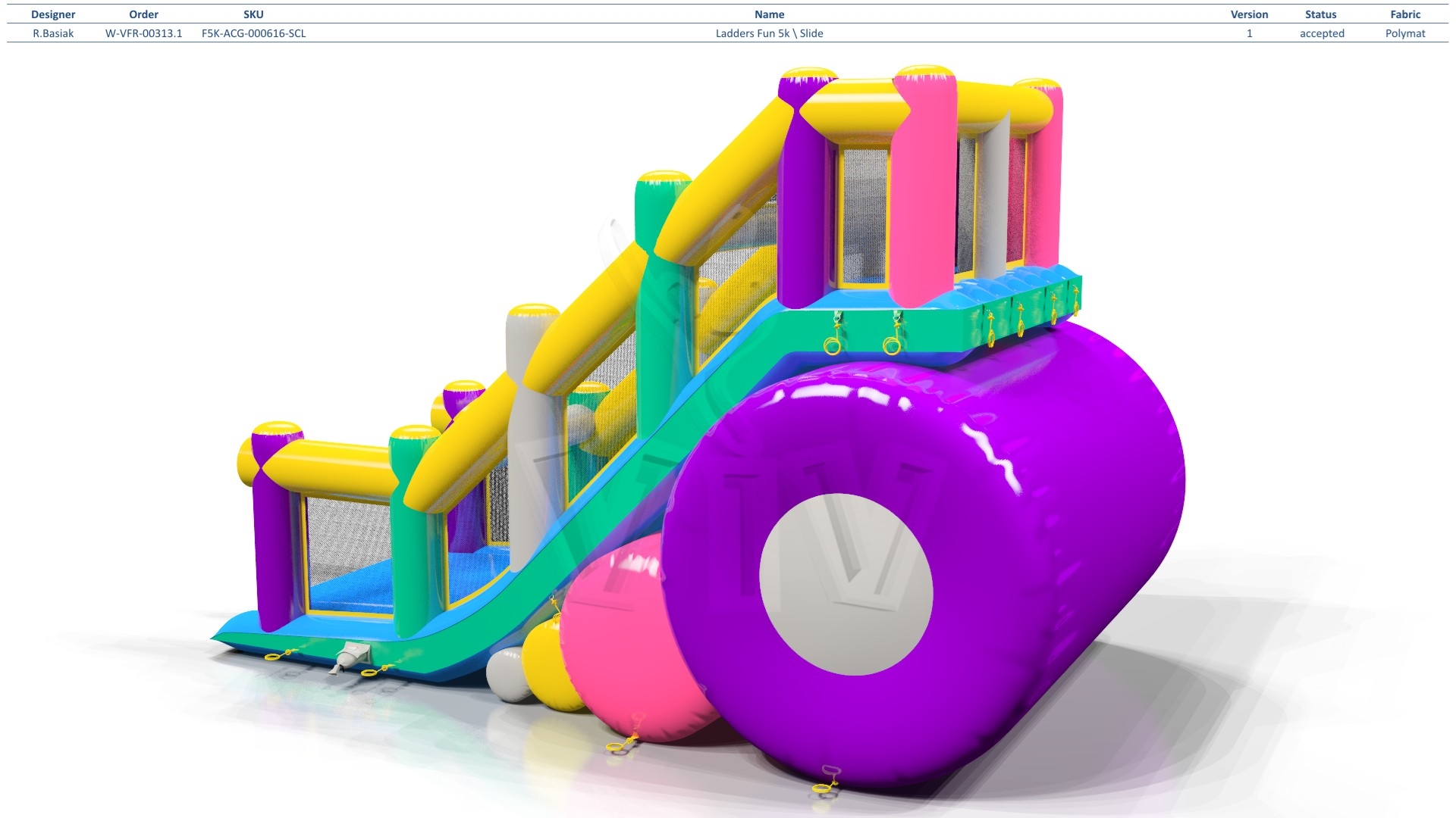 Ladders Fun 5K\Slide commercial inflatable action game