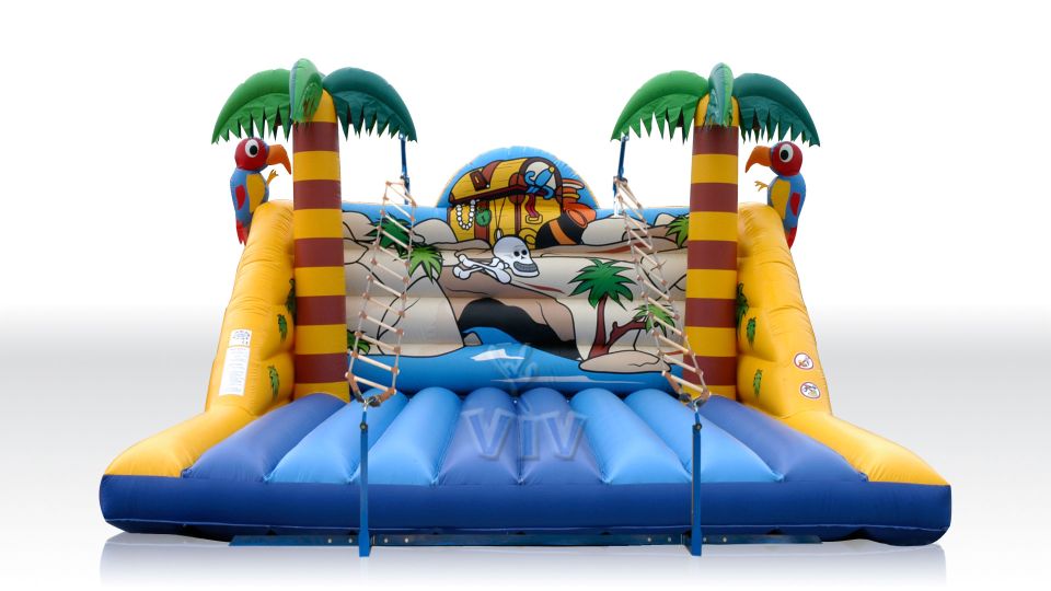 Ladders Treasure Island 6,3 x 6,0 x 3,1 m commercial inflatable action game