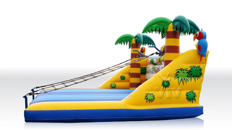 Ladders Treasure Island 6,3 x 6,0 x 3,1 m commercial inflatable action game