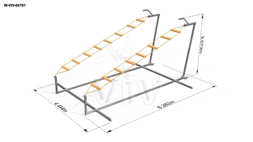 Ladders Treasure Island 6,3 x 6,0 x 3,1 m commercial inflatable action game