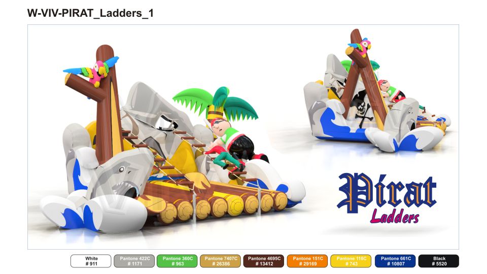 Raft Ladders - Collection Pirate commercial inflatable action game
