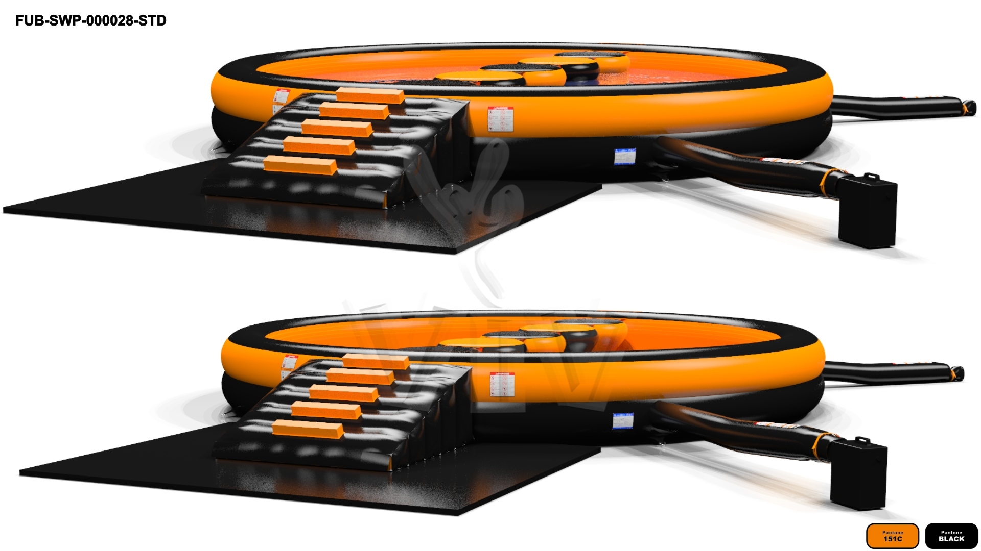 Swimming Pool commercial inflatable action game