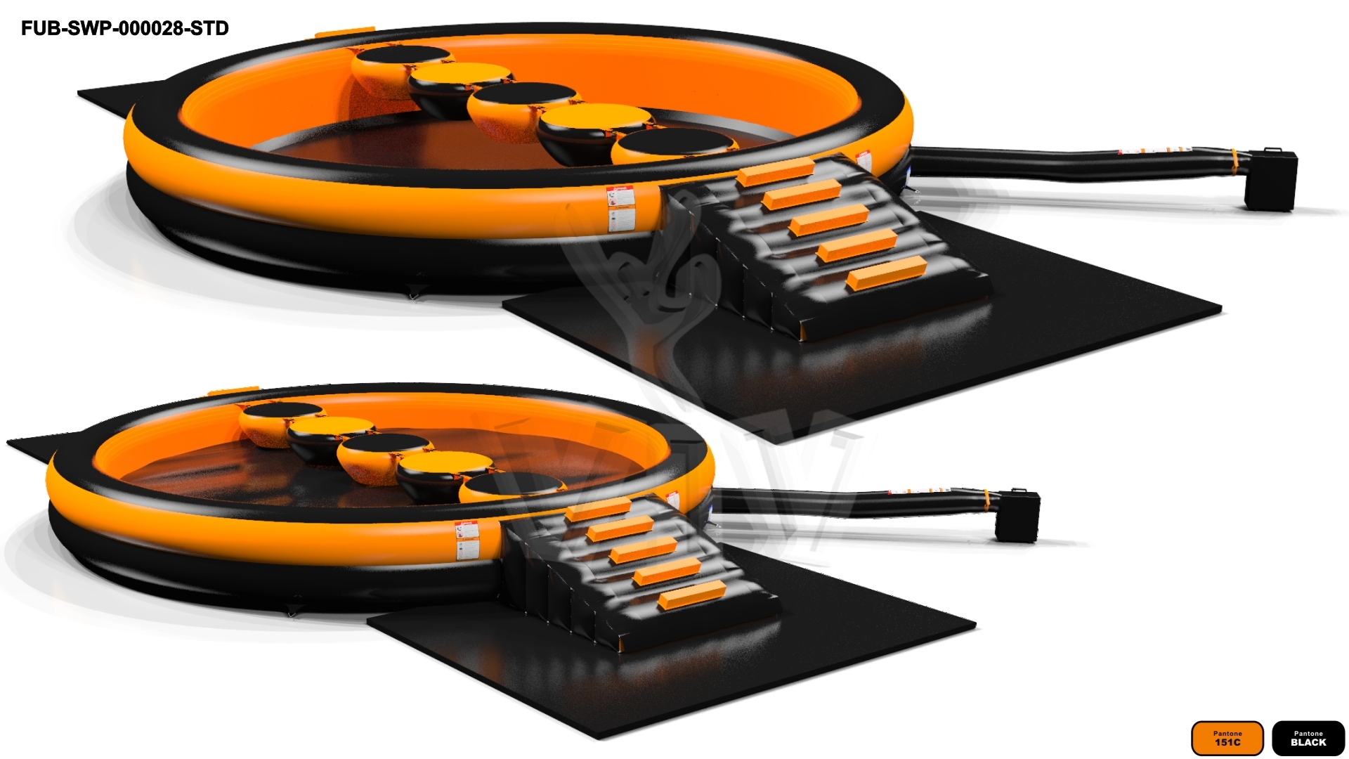 Swimming Pool commercial inflatable action game