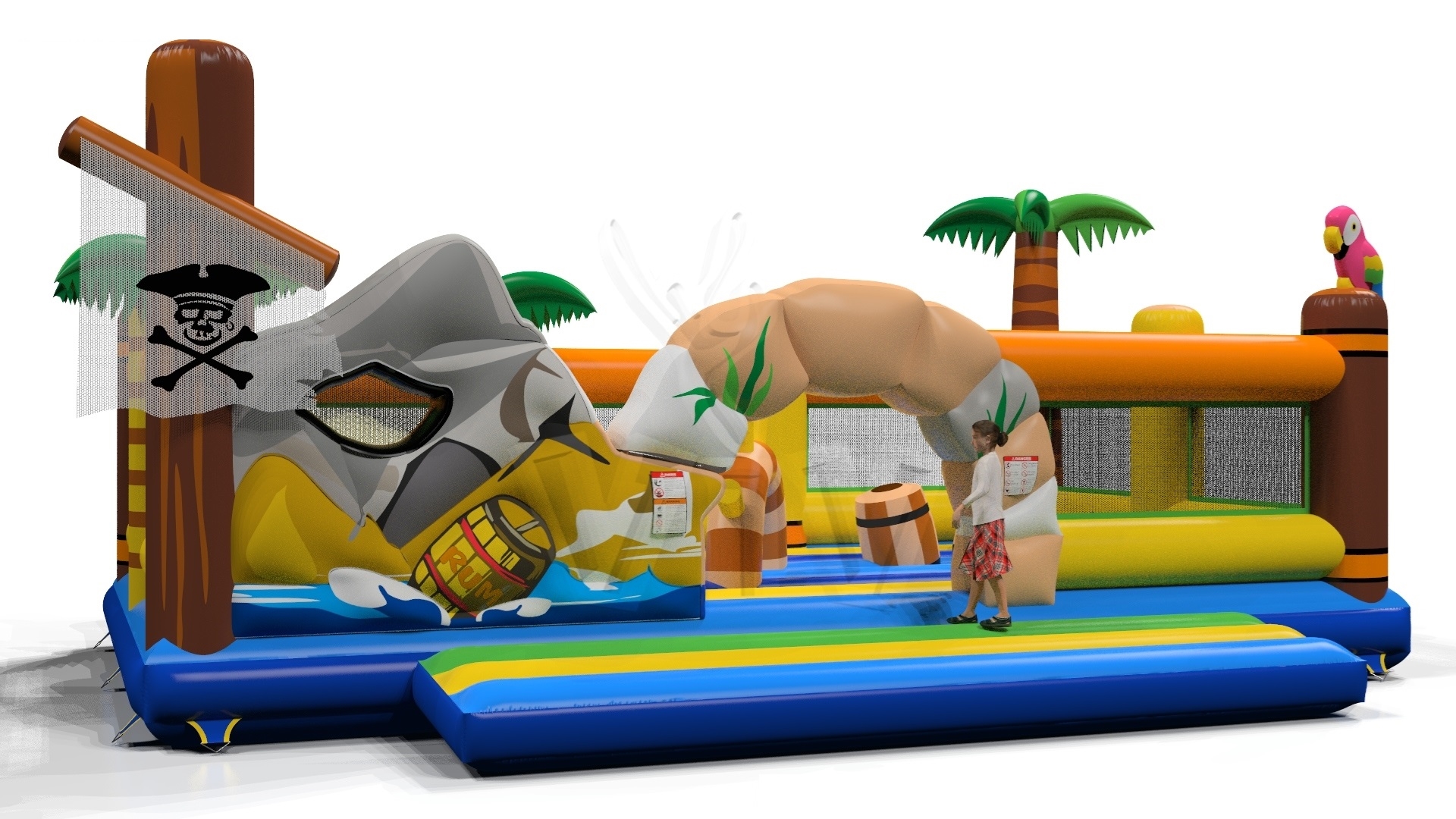 Active Center Pirates - Collection Pirate commercial inflatable active center