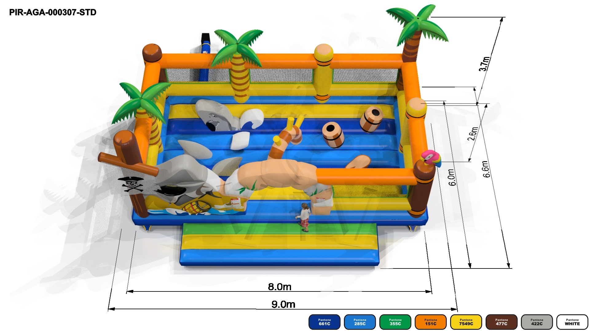 Active Center Pirates - Collection Pirate commercial inflatable active center