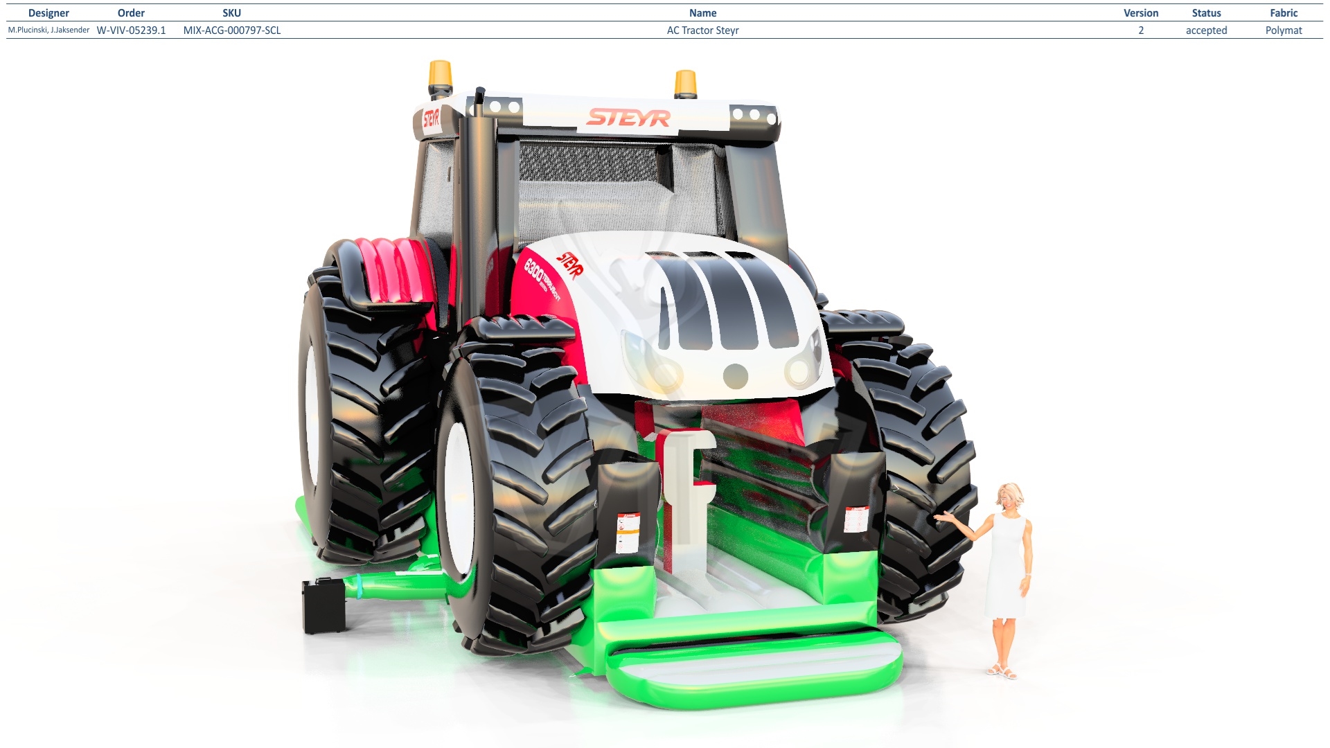 Active Center Tractor Steyr commercial inflatable active center