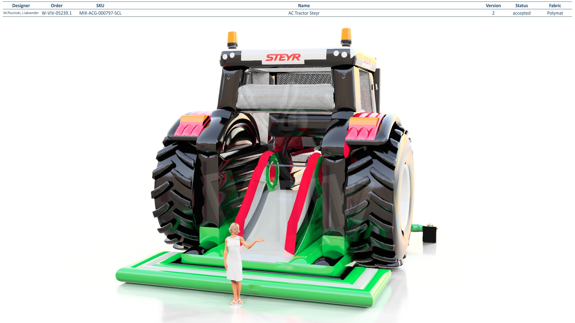 Active Center Tractor Steyr commercial inflatable active center