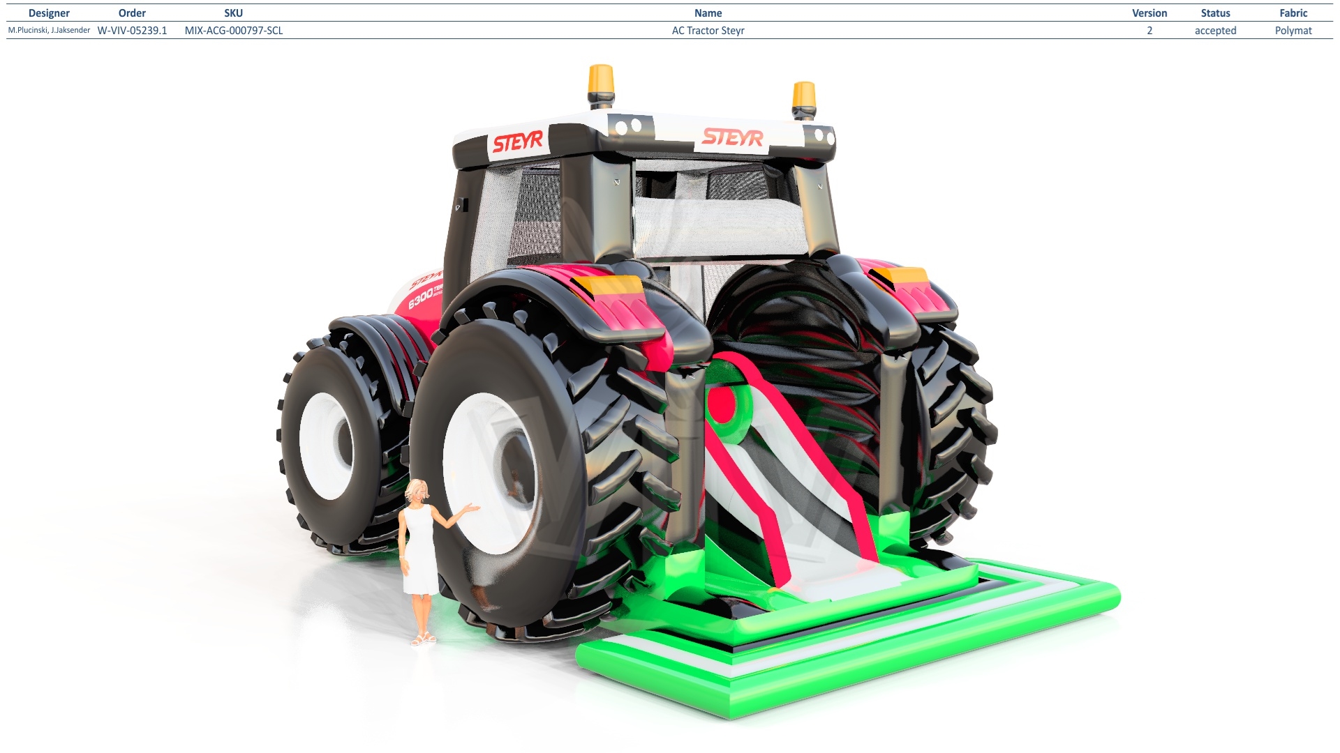 Active Center Tractor Steyr commercial inflatable active center