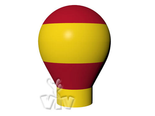 Balloon with gondola without narrowing 7 m commercial promotional inflatable balloon