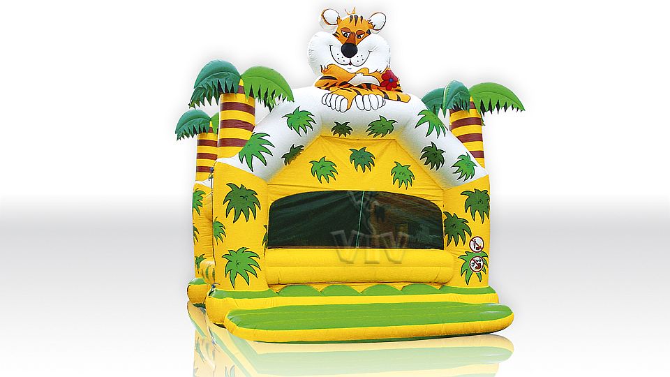 Jungle pool - with roof & palms & figure 7 x 6 (balls sold separately) commercial inflatable bounce
