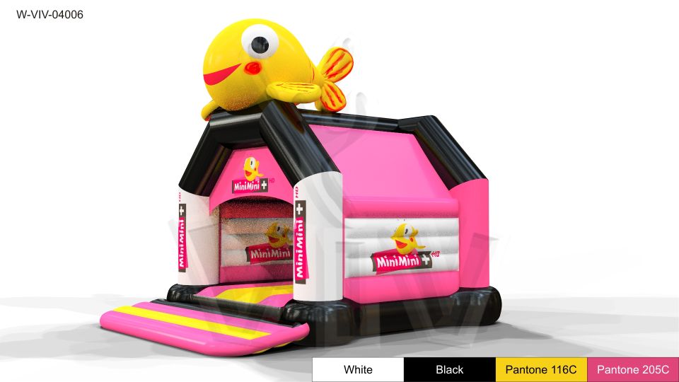 Bounce Fish with roof commercial inflatable bounce