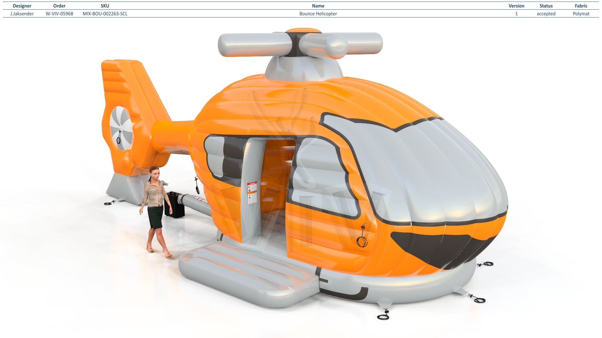 Bounce Helicopter commercial inflatable bounce