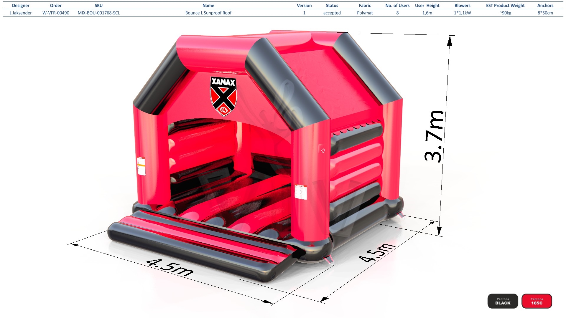Bounce L XAMAX commercial inflatable bounce