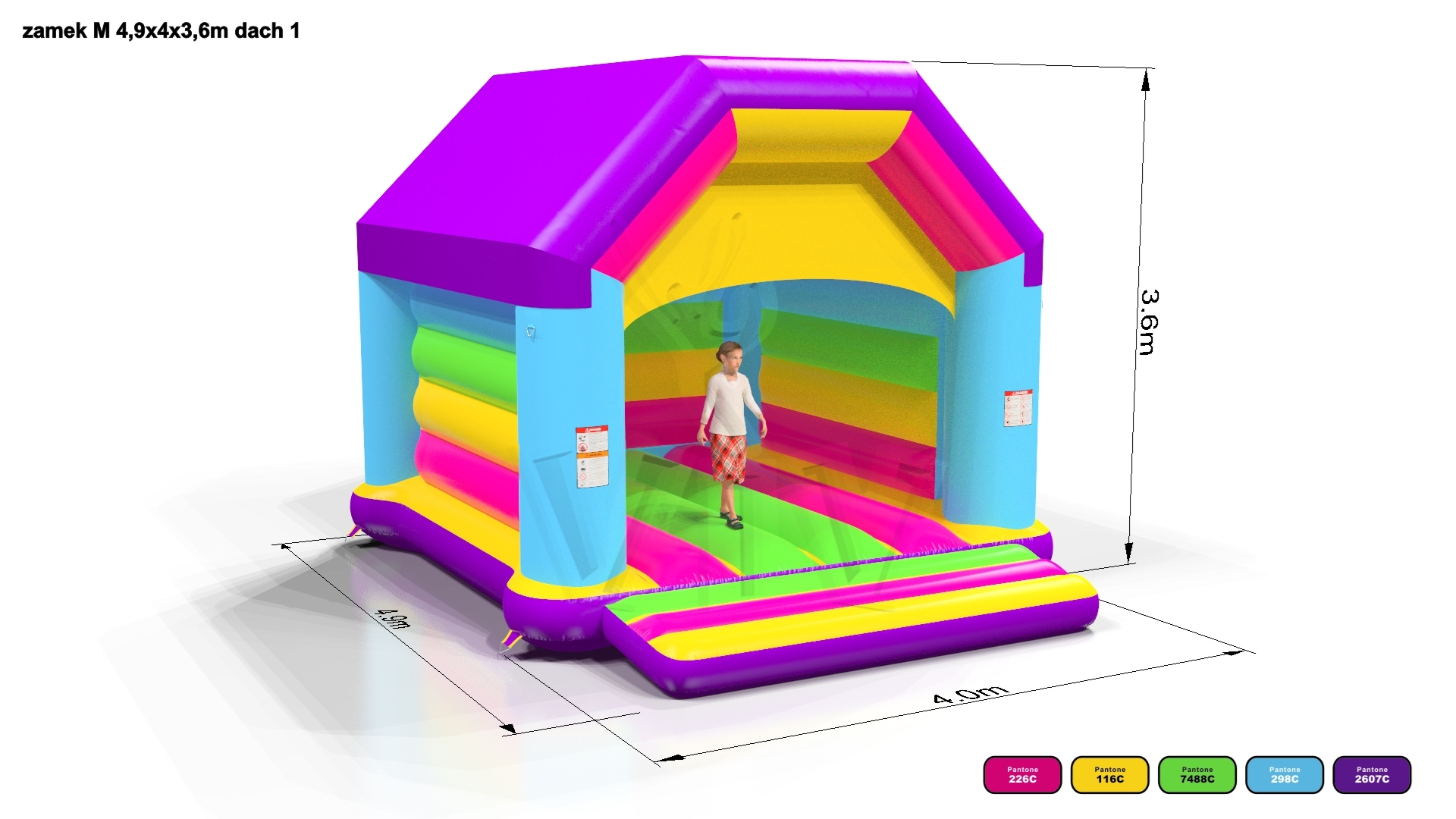 Bounce Startup M (all weather roof) commercial inflatable bounce