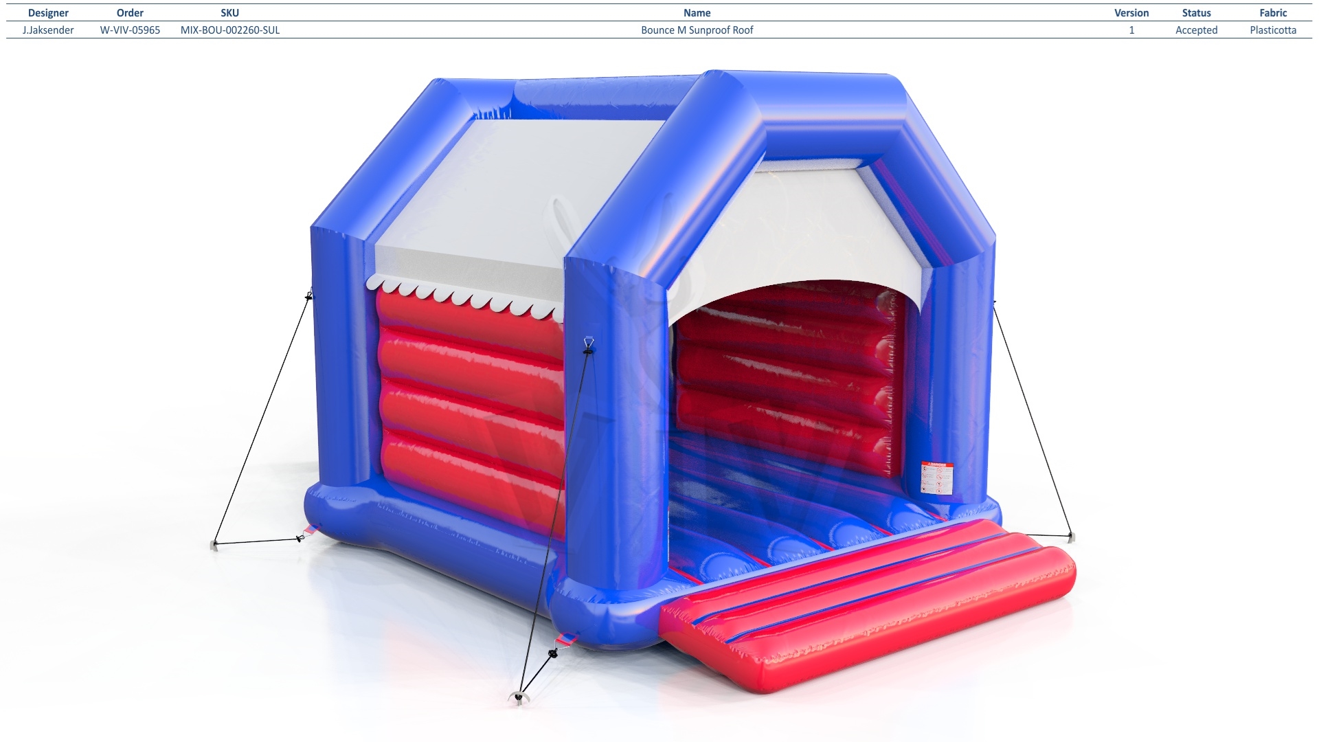 Bounce Startup M with roof commercial inflatable bounce