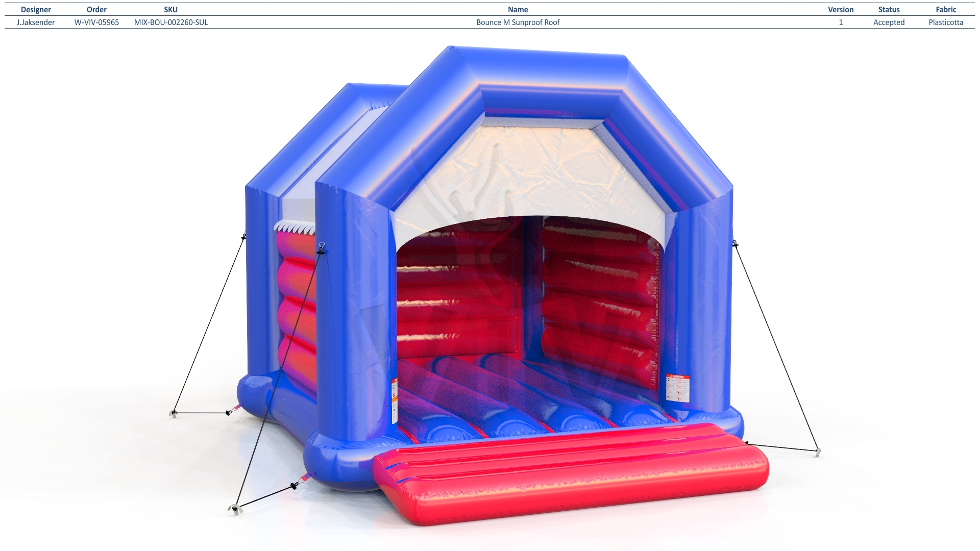 Bounce Startup M with roof commercial inflatable bounce