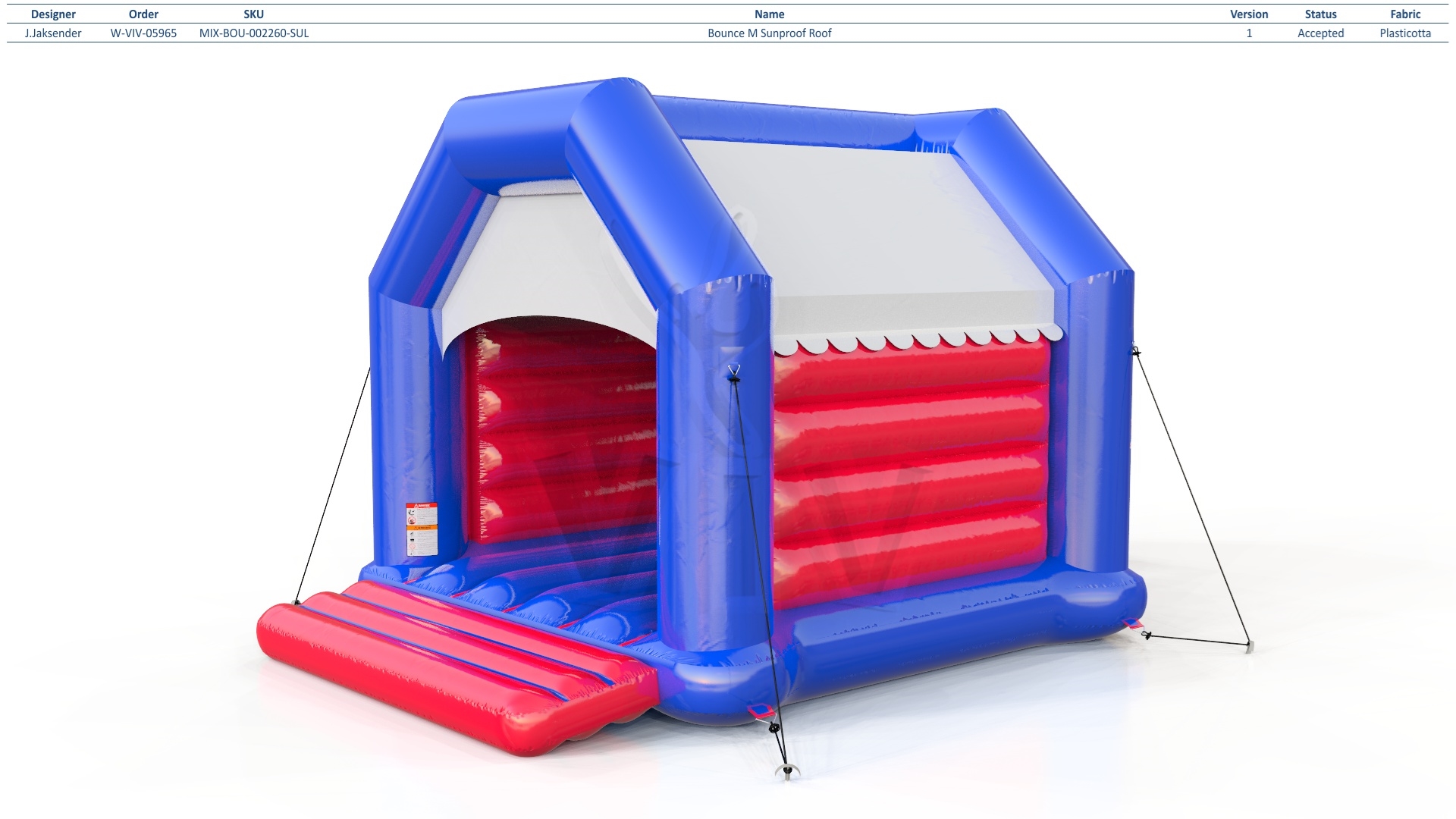 Bounce Startup M with roof commercial inflatable bounce
