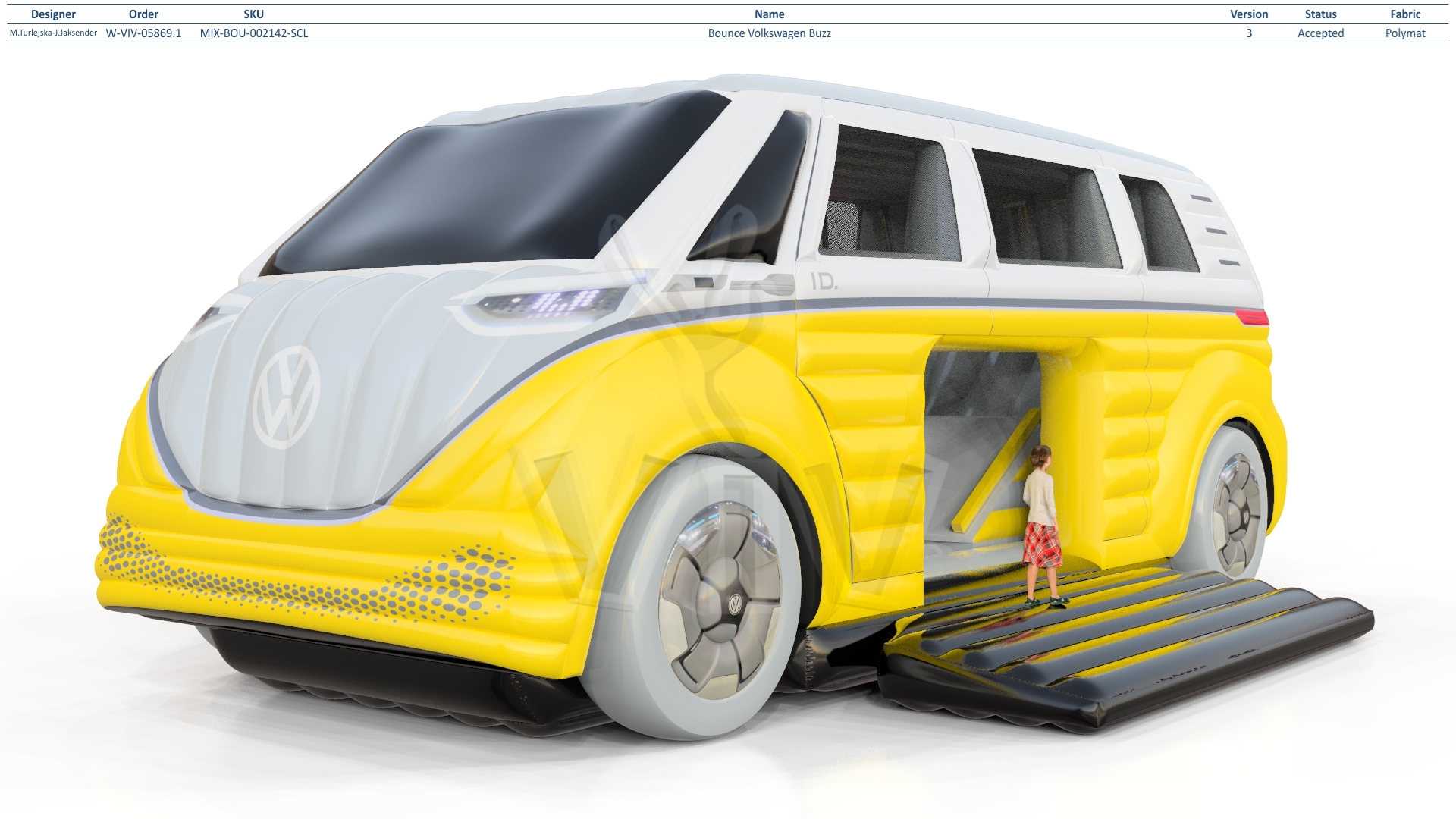 Bounce Volkswagen Buzz commercial inflatable bounce