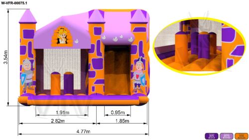 Bounce Combo 4,77 x 3,54 commercial inflatable bounce
