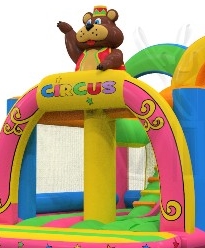 Bounce Combo Circus 4,2 x 5,6 x 4,3 m commercial inflatable bounce