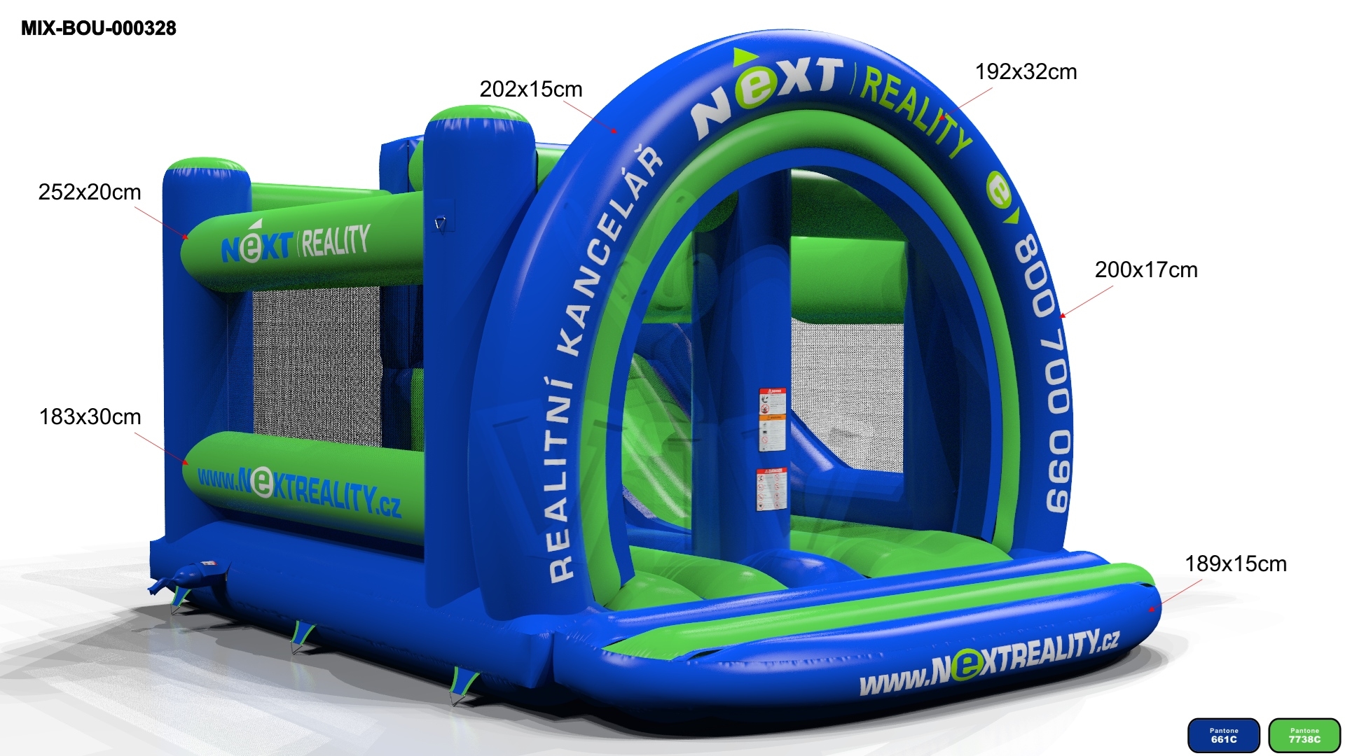Bounce Combo Next Reality commercial inflatable bounce