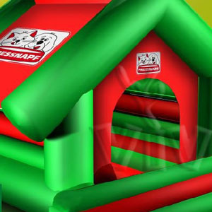Bounce Doghouse FRESSNAPF 5,2 x 4,8 m commercial inflatable bounce