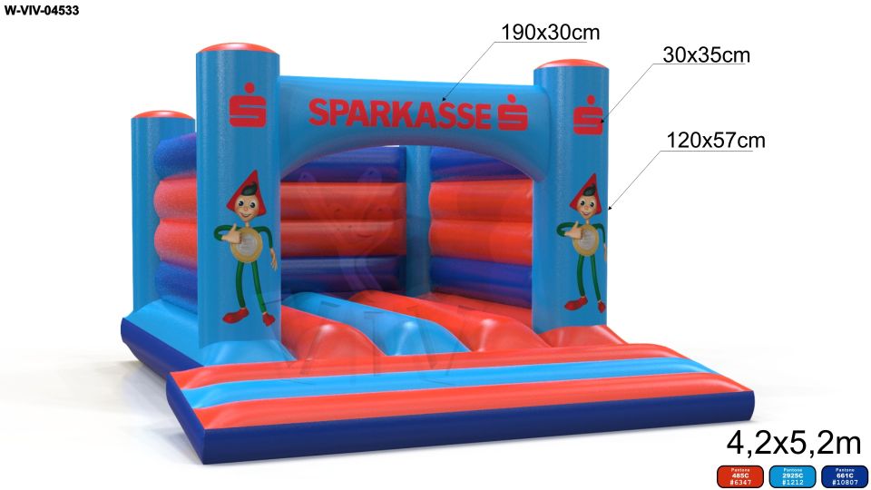 Bounce Sparkasse commercial inflatable bounce