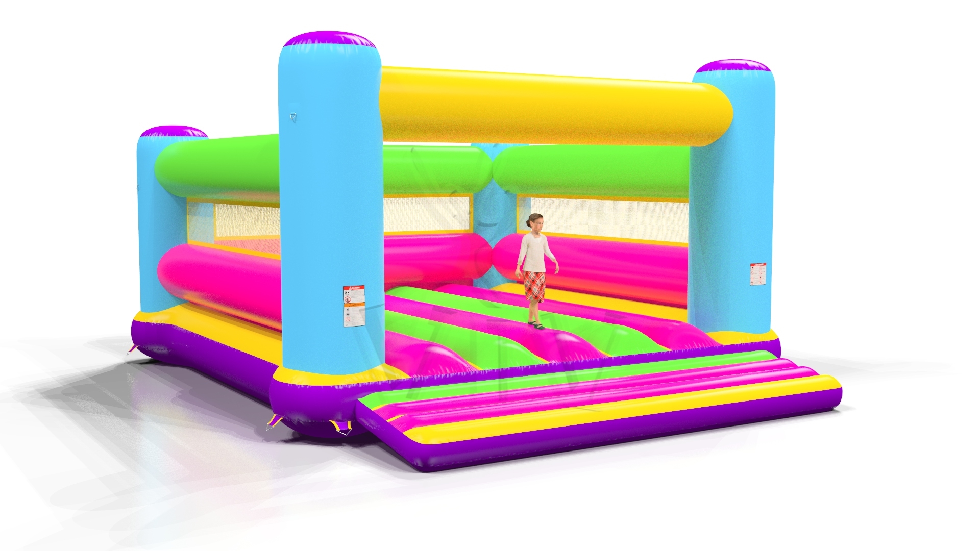 Bounce Startup XXL (no roof, net walls) commercial inflatable bounce