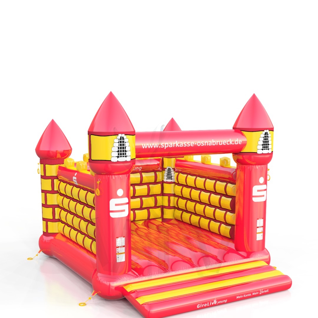 Bounce XL Merlin Sparkasse commercial inflatable bounce