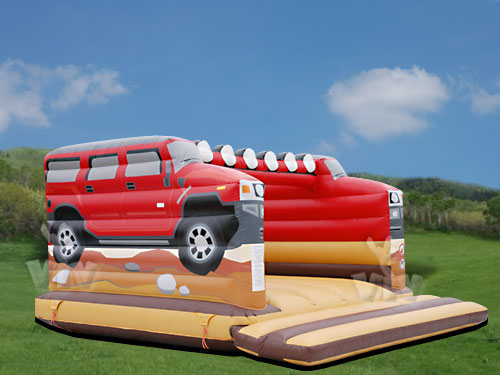 Hummer open-top inflatable bounce