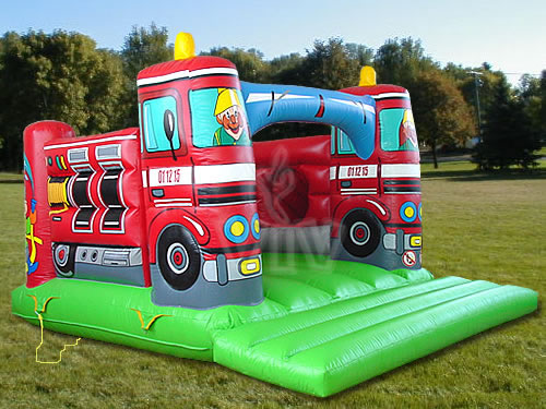 Firecar open-top inflatable bounce