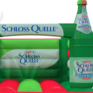 Green bounce 4,2 x 5,2 m commercial inflatable bounce