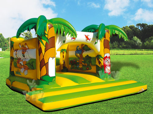 Jungle open-top inflatable bounce