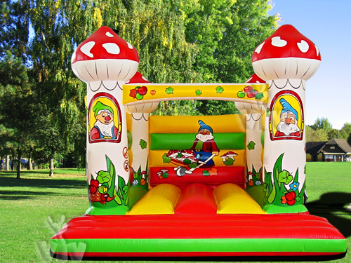 Mushroom open-top inflatable bounce