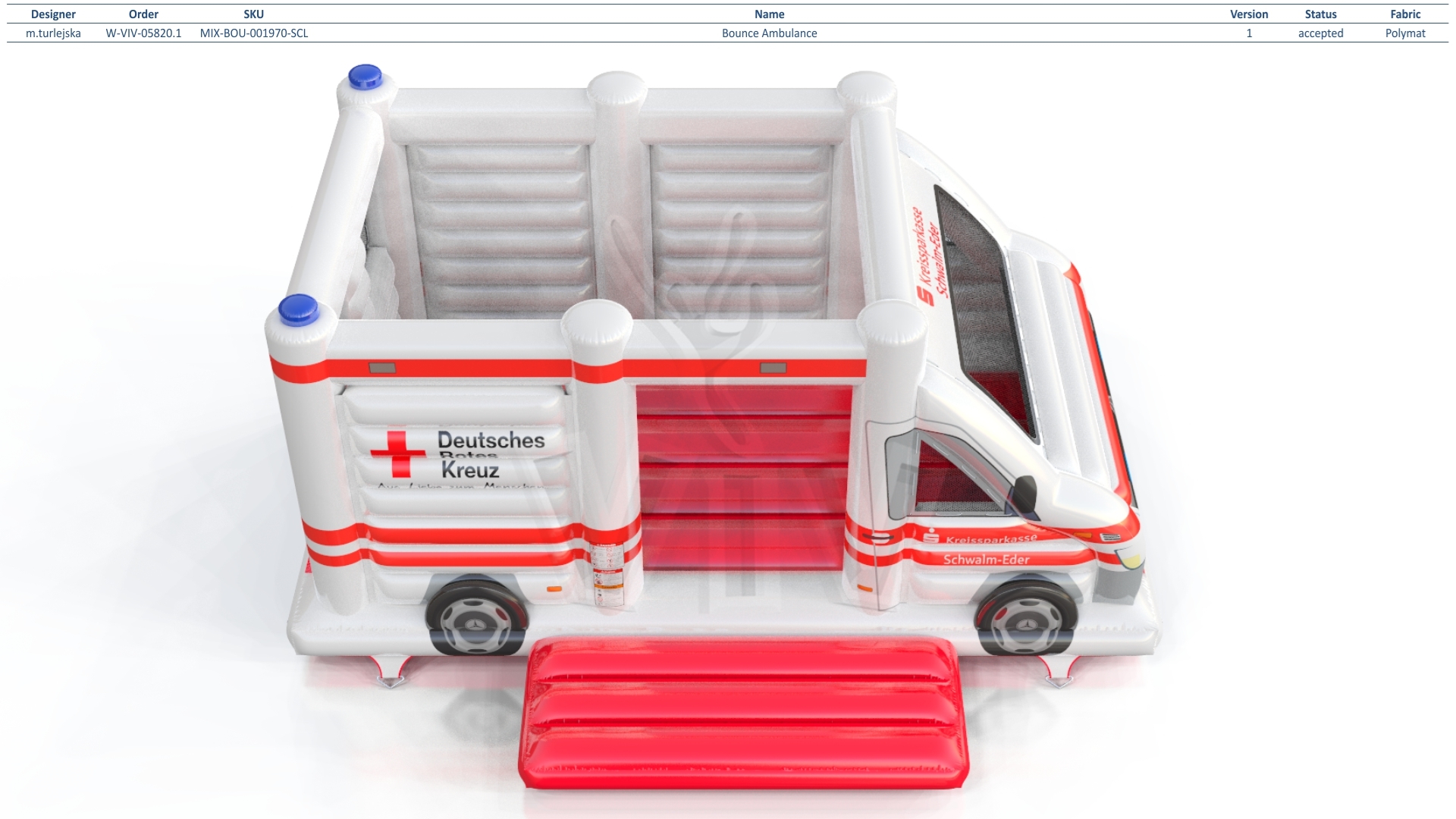 Bounce Ambulance commercial inflatable bounce