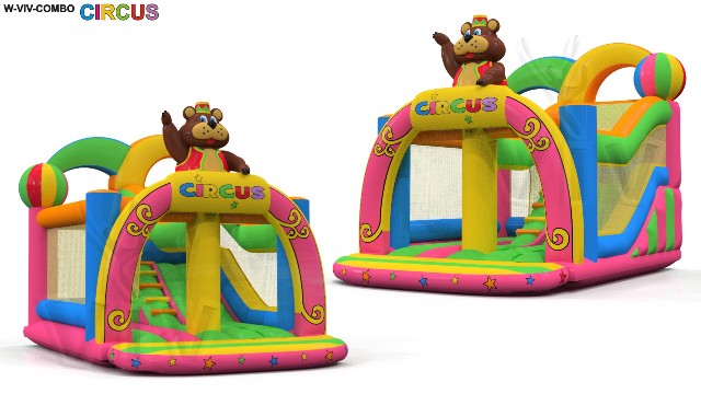 Bounce Combo Circus 4,2 x 5,6 x 4,3 m commercial inflatable bounce