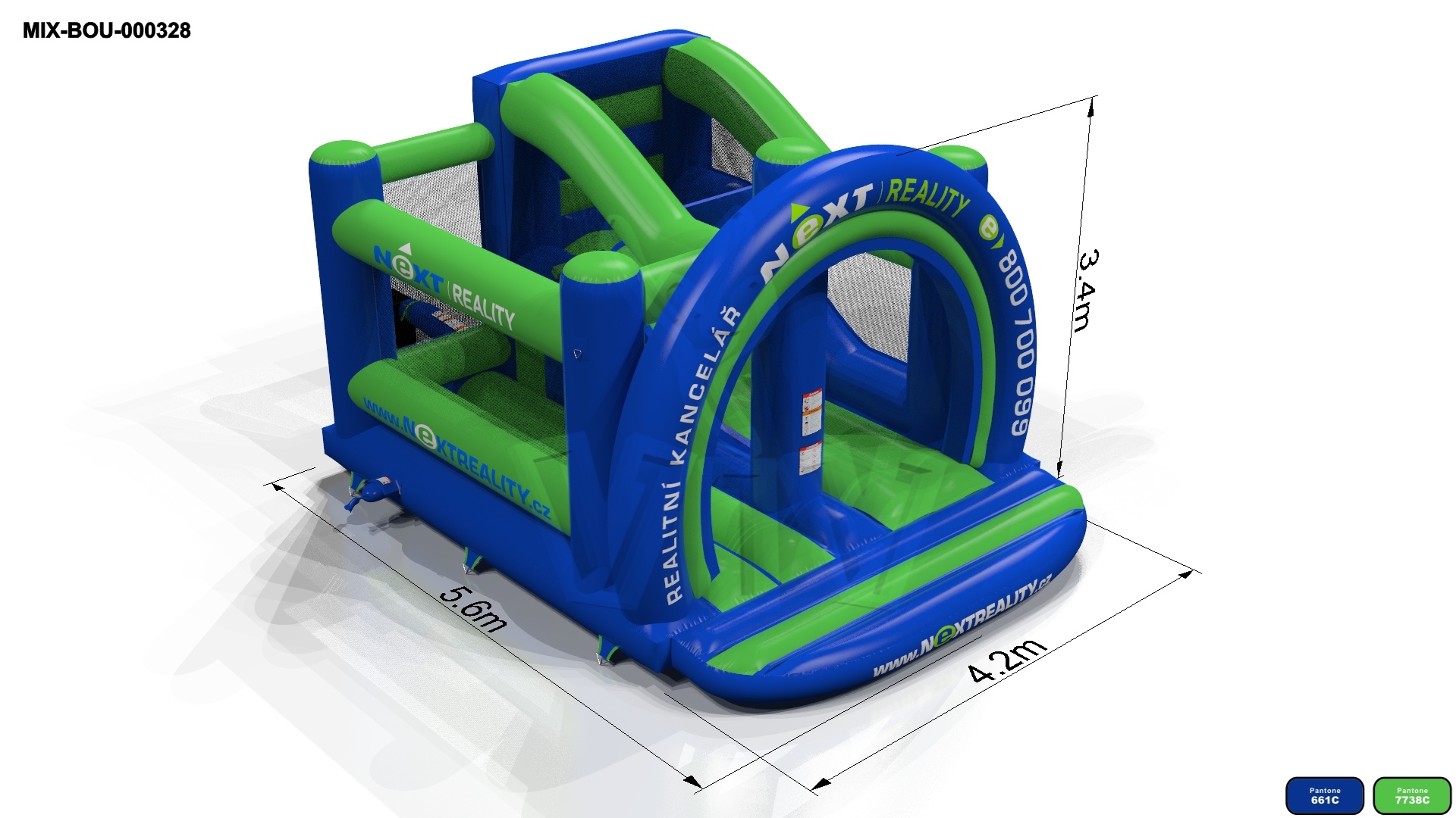 Bounce Combo Next Reality commercial inflatable bounce