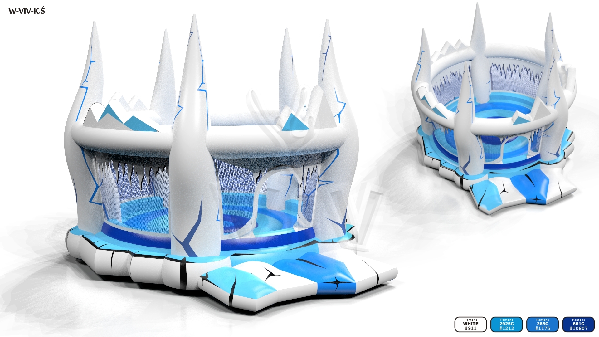 Bounce Gerda - Collection Snow Queen commercial inflatable bounce
