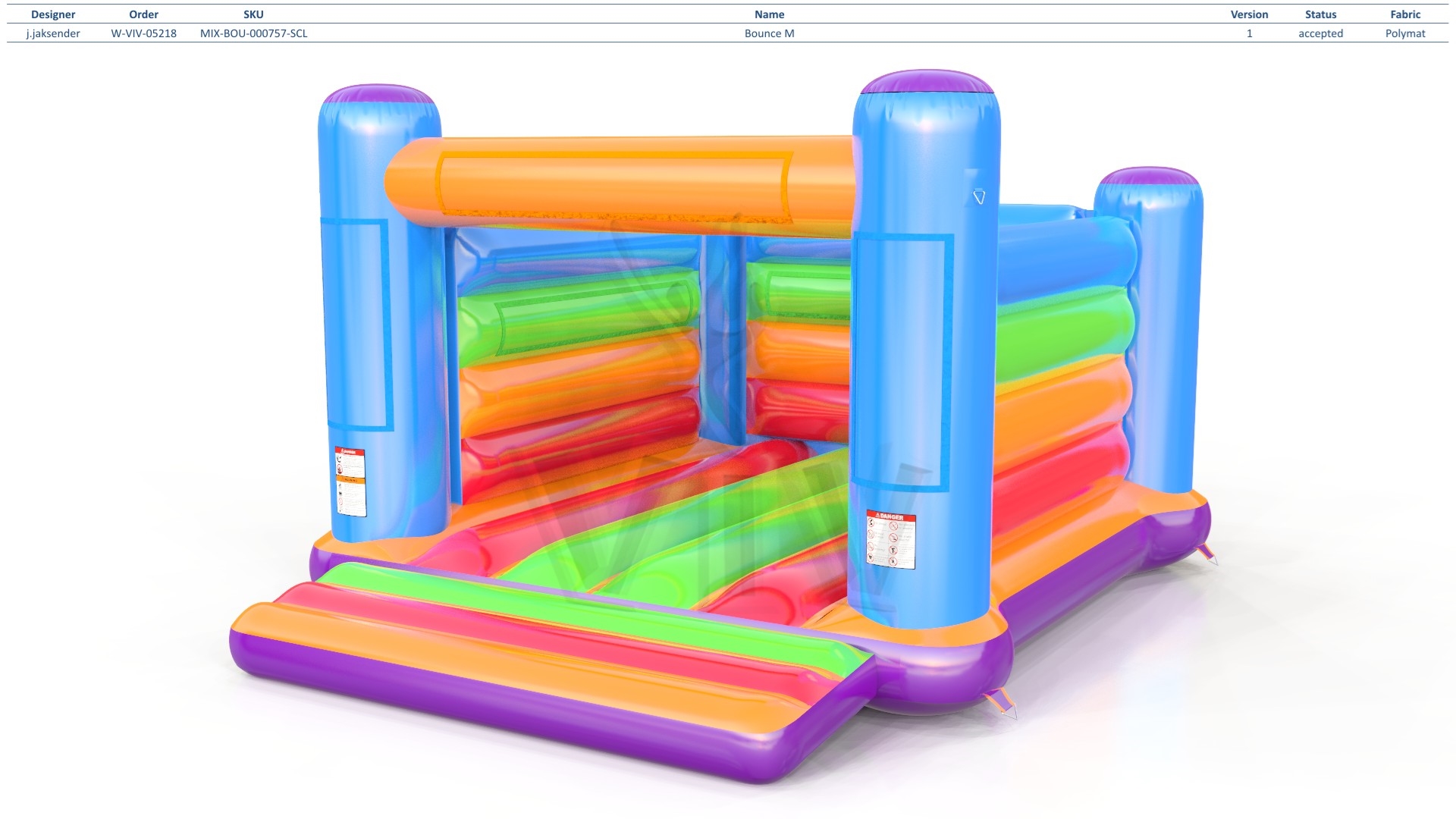 Bounce M Startup commercial inflatable bounce