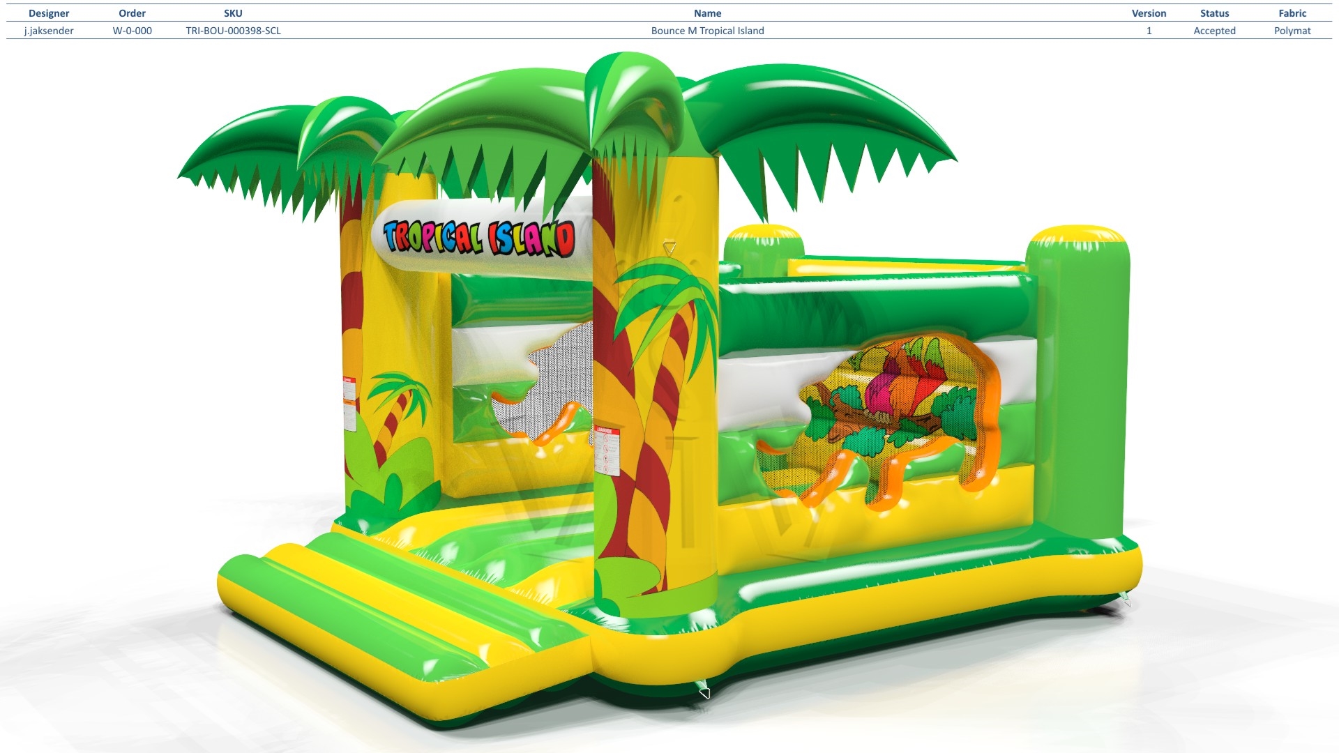 Bounce M Tropical Islands commercial inflatable bounce