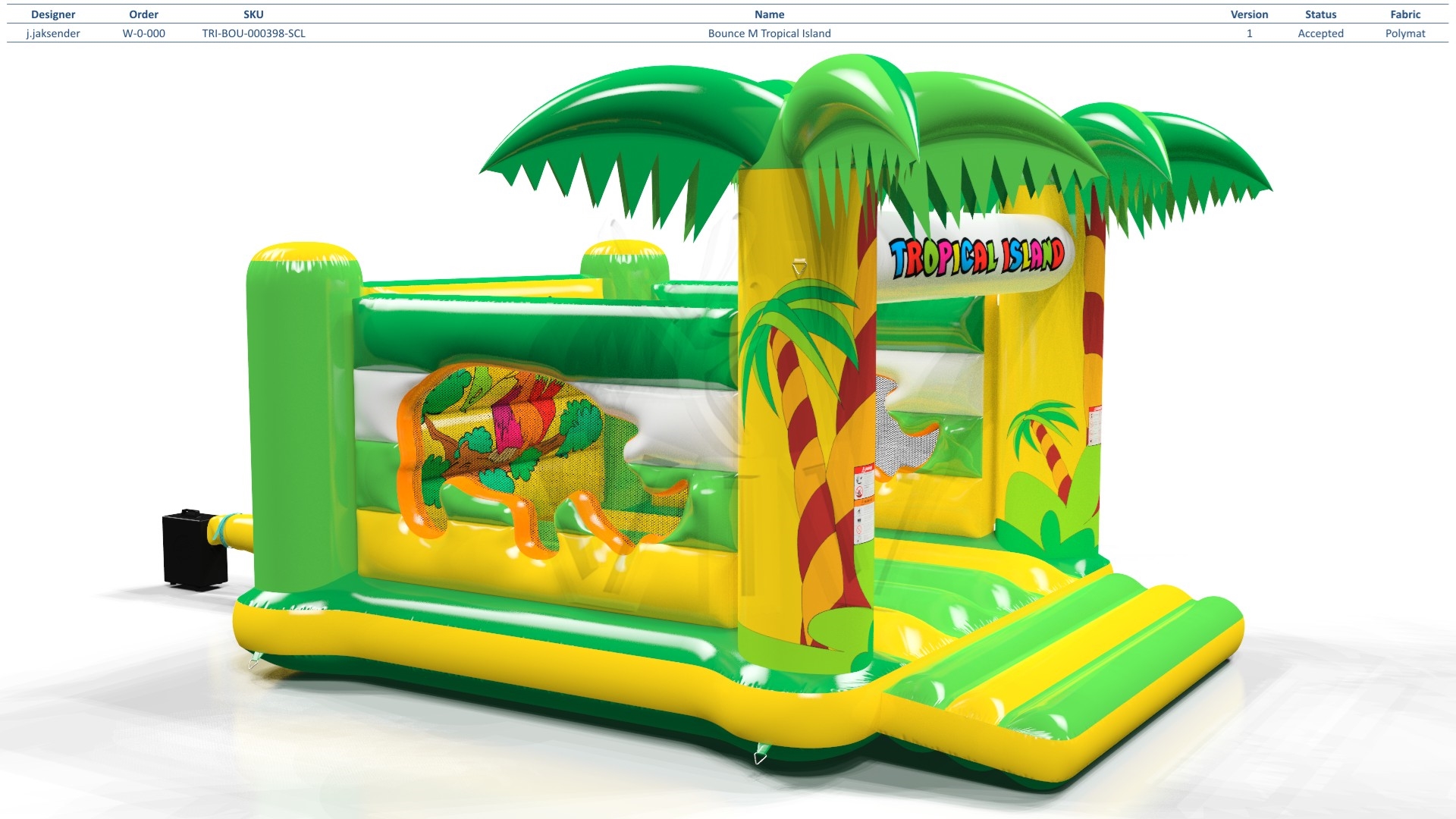 Bounce M Tropical Islands commercial inflatable bounce